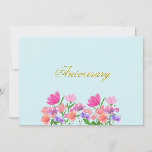 blommönstrets strömbrytare inbjudningar (Framsida)