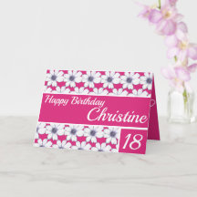 Blommönstrets utformning Fuscia Rosa Birthday