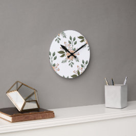 Blommönstrets väggklocka