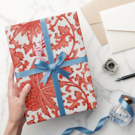 Blommönstrets vita bakgrund Figursätta Pappert Presentpapper