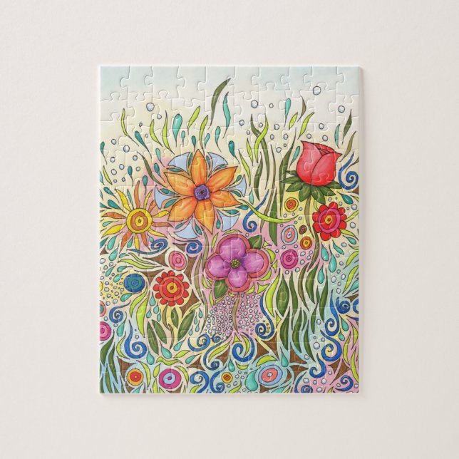 Blommor 12 Garden Art Pussel (Vertikal)