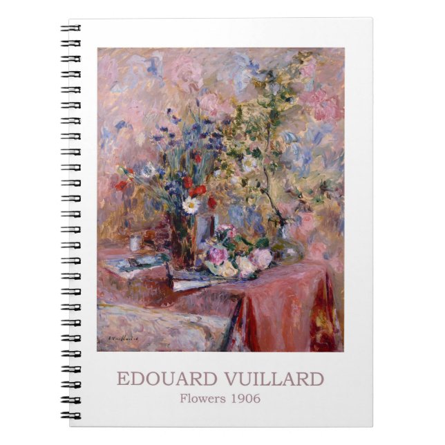 Blommor 1906 av Edouard Vuillard  Anteckningsbok (Framsidan)
