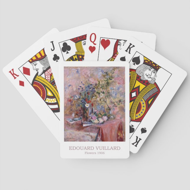 Blommor 1906 av Edouard Vuillard Casinokort (Baksidan)
