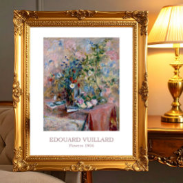 Blommor 1906 av Edouard Vuillard Fototryck