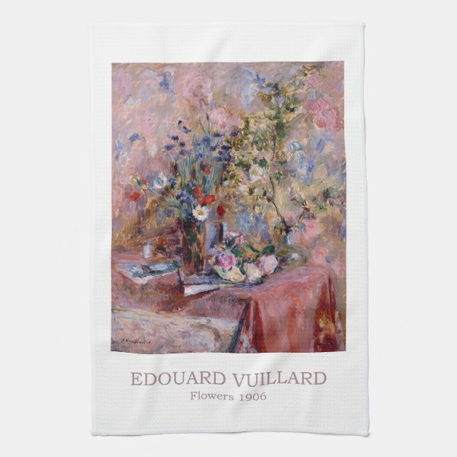 Blommor 1906 av Edouard Vuillard Kökshandduk (Vertikal)