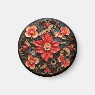 Blommor 1 Baroque Magnet