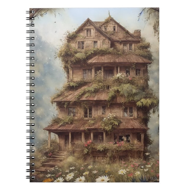 blommor 1 i fantasyhuset anteckningsbok (Framsidan)