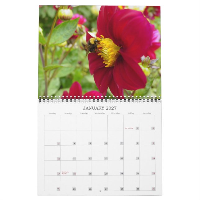 Blommor 2007 kalender (Jan 2027)