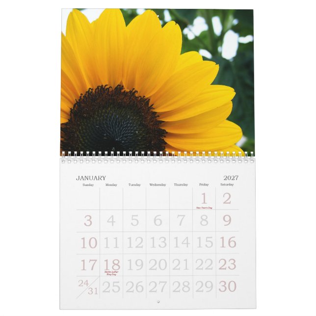 Blommor 2008 kalender (Jan 2027)