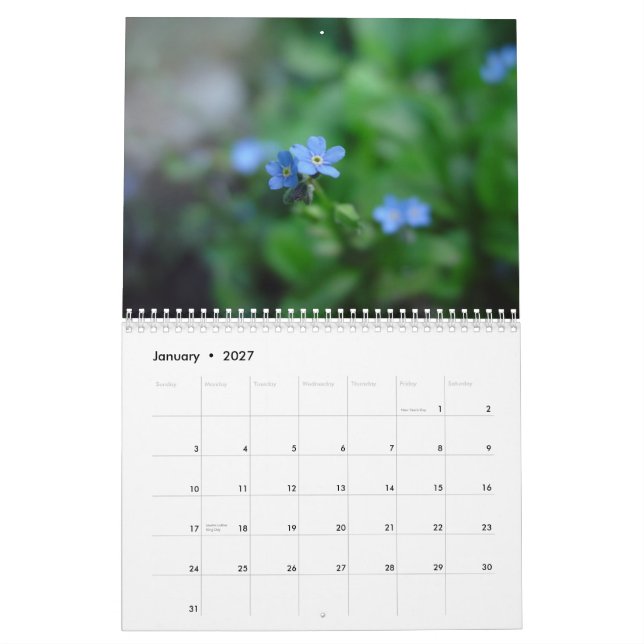 Blommor 2009 kalender (Jan 2027)