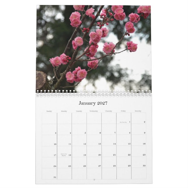 Blommor 2009 kalender (Jan 2027)