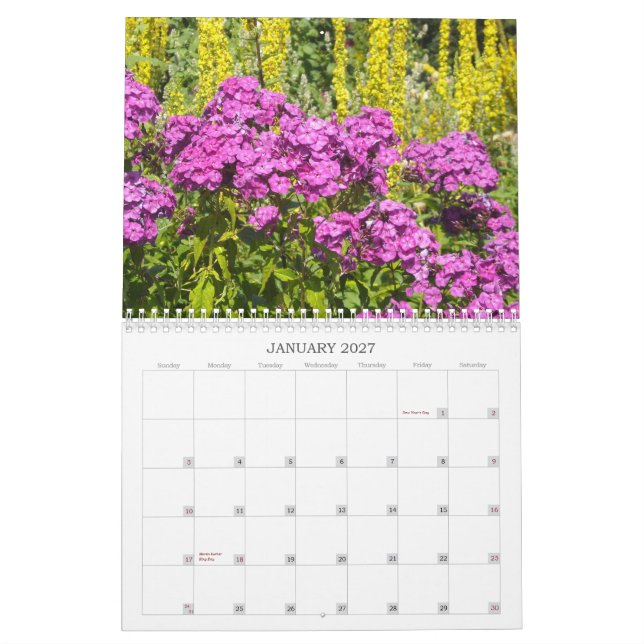 Blommor 2012 kalender (Jan 2027)