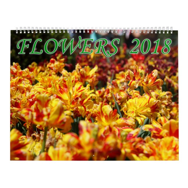 Blommor 2018 kalender (Omslag)