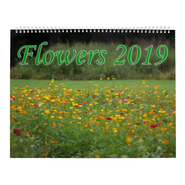 Blommor 2019 kalender (Omslag)