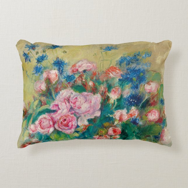 Blommor 2 av Renoir Prydnadskudde (Framsidan)