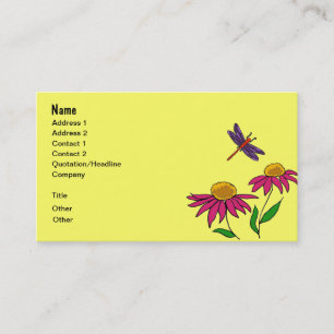 Blommor AG, groda och sländavisitkortar Visitkort