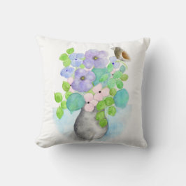 Blommor akvarell bukett kudde av ORDesigns.
