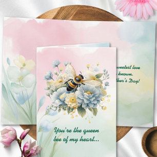 Blommor Akvarell Gott mors dag Kort