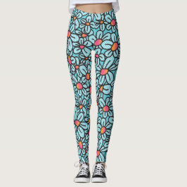 Blommor (akvatiska) leggings