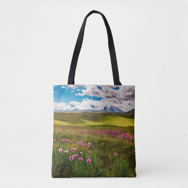 Blommor | Altai Mountain, Sibirien, Ryssland Tygkasse (Framsida)