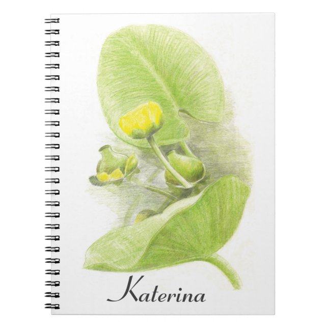 Blommor Anteckningsbok Med Spiral (Framsidan)