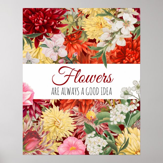 Blommor är alltid en bra idé poster (Framsidan)