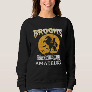 Blommor är för amatörerna Halloween Horse Witch Må T Shirt