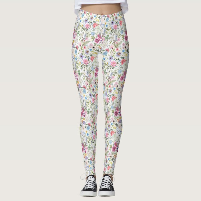 Blommor är jordens Ord Leggings (Framsida)