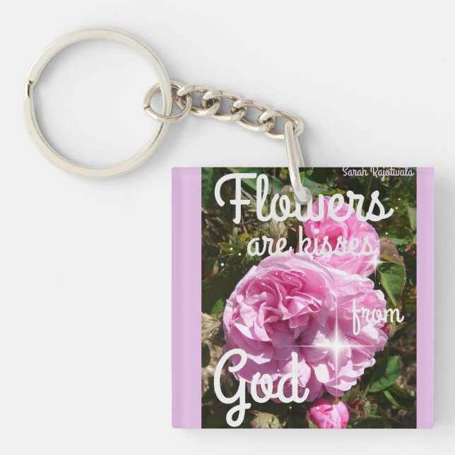 Blommor är Kisses från Guds inspirerande bärbara d (Framsidan)