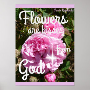 Blommor är Kisses från Guds inspirerande Poster