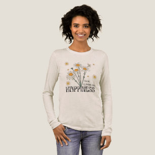 Blommor Är Lycka Retro Margareta  T Shirt