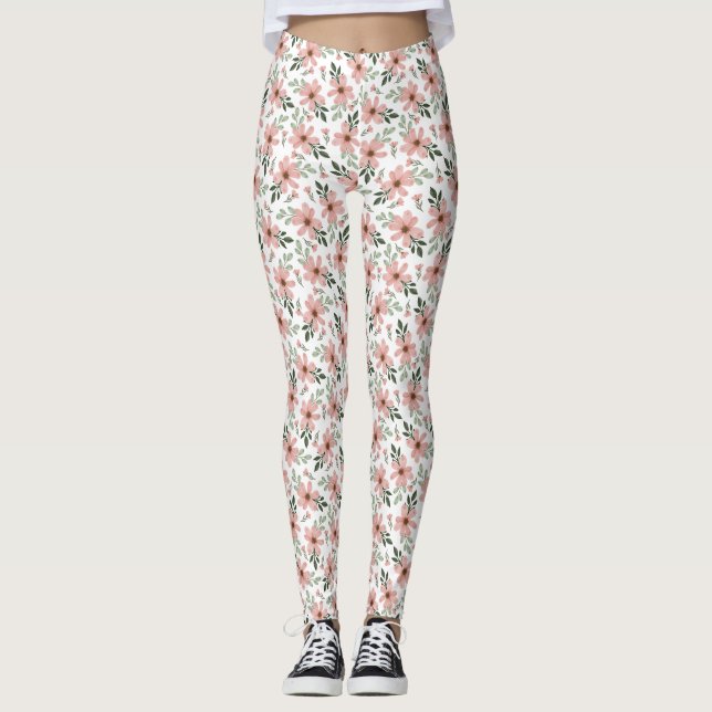 Blommor är markens musik leggings (Framsida)