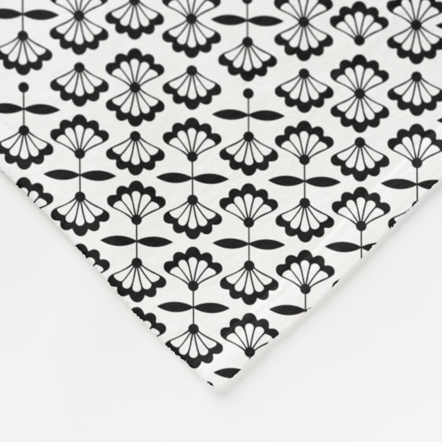Blommor Arabesque Fleecefilt (Hörn)