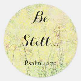 Blommor Art Be stilla Faith Stickers Runt Klistermärke