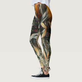 Blommor Art Leggings