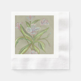 Blommor av Amilia - en vacker blomdesign Pappersservett