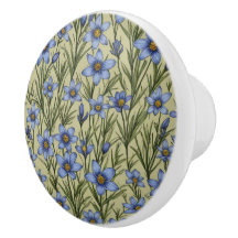 Blommor av blåögd gräs mönster