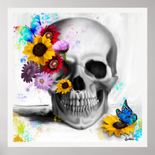Blommor av blommigt gotsocker poster
