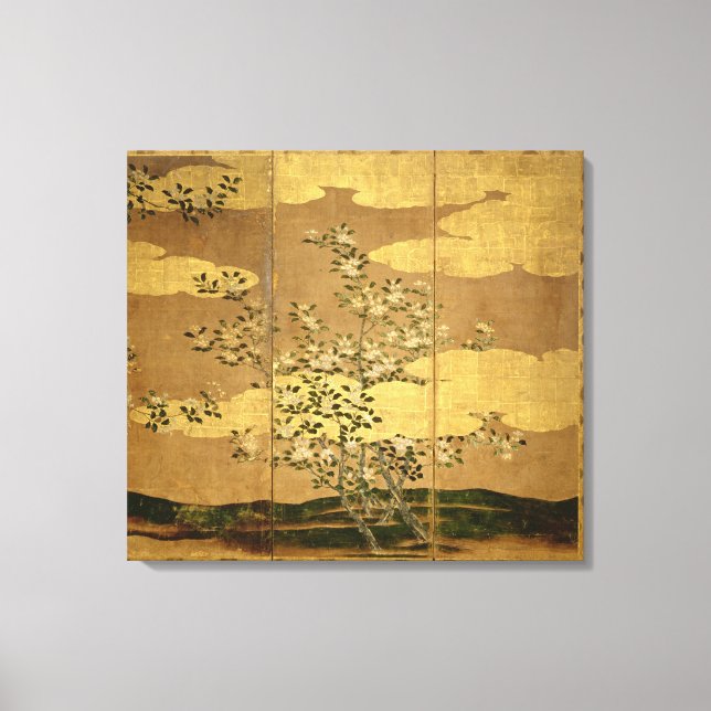 Blommor av Camellias Canvastryck (Framsida)