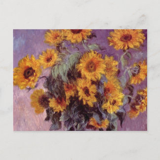 Blommor av Claude Monet Postcard Vykort