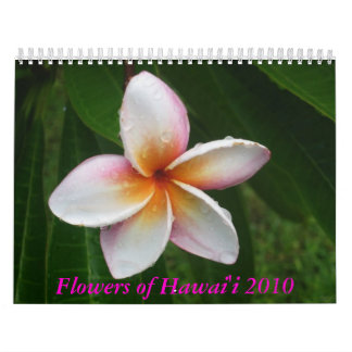 Blommor av den Hawaii 2010 kalendern Kalender