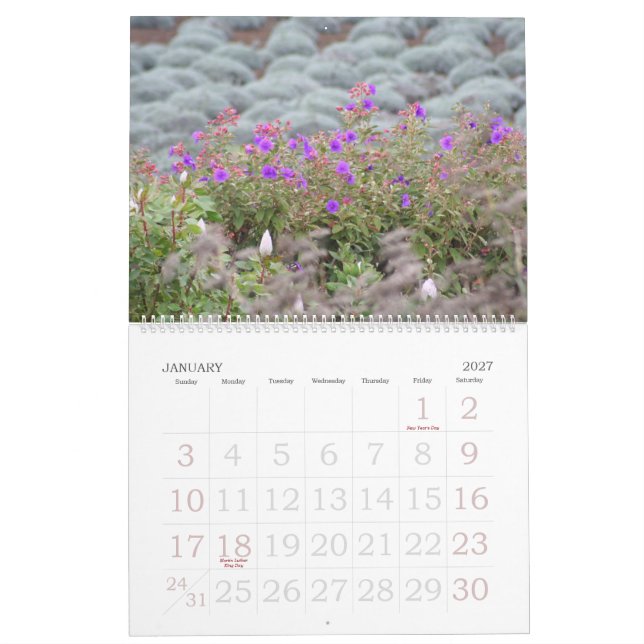 Blommor av den Maui 2008 kalendern Kalender (Jan 2027)