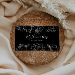 Blommor av elegant chic florist visitkort