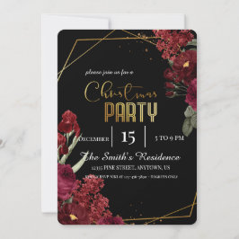 Blommor av festlig Elegant, julklapp Inbjudningar