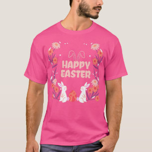 Blommor av glad påsk Påsk i öron eas T Shirt