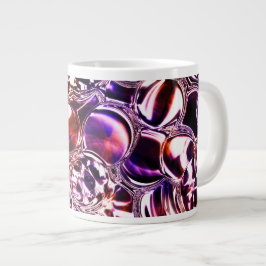 Blommor av glas eller ädelstenar av färgad? jumbo mugg