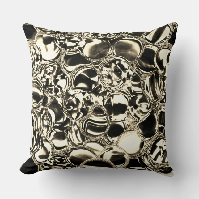 Blommor av guld eller glasbubblor? kudde (Framsida)