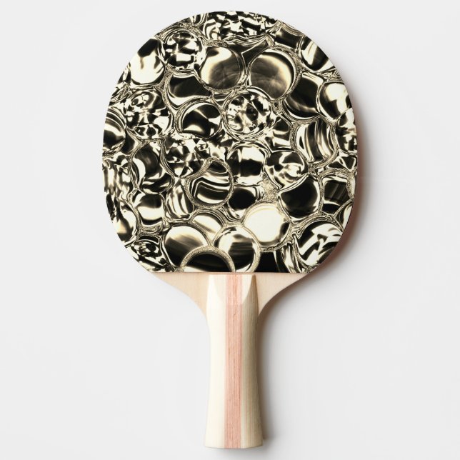 Blommor av guld eller glasbubblor? pingisracket (Framsidan)