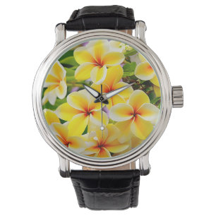 Blommor av gult armbandsur