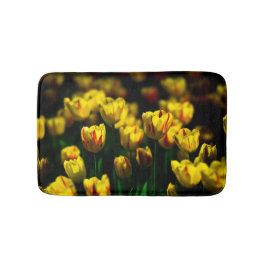 Blommor av gult badrumsmatta